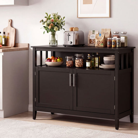 Wooden Kitchen Lockers, Large Storage, Brown