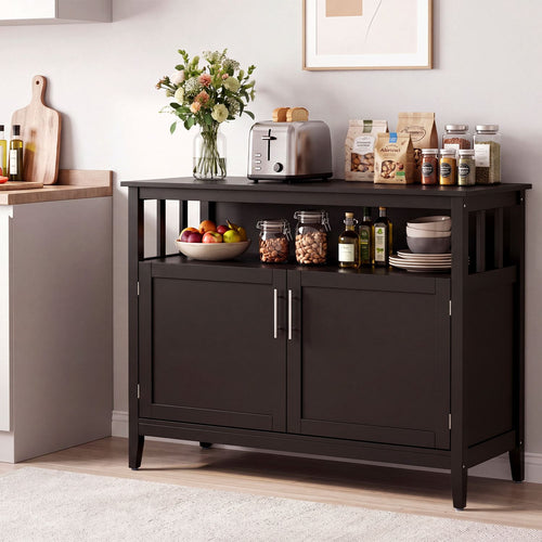 Wooden Kitchen Lockers, Large Storage, Brown
