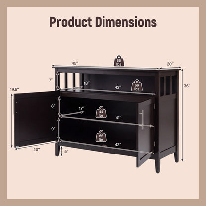 Wooden Kitchen Lockers, Large Storage, Brown