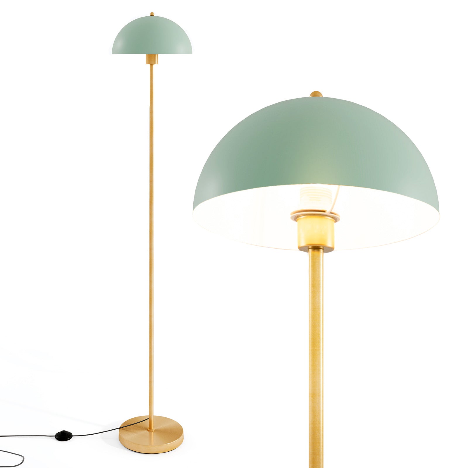 Modern Standing Lamp, Adjustable Head, Foot Switch Table & Floor Lamps Options at Gallery Canada