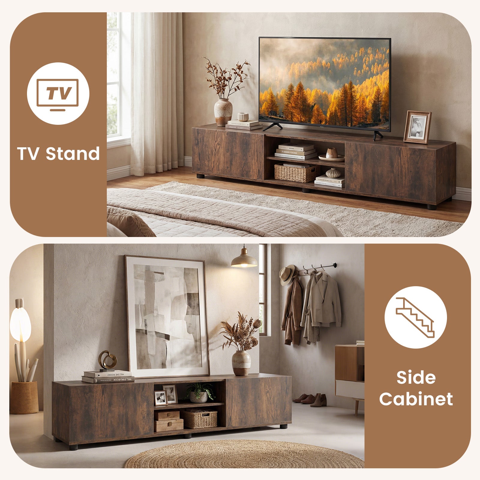 Modern TV Stand For 70
