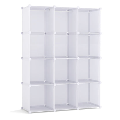 Modular Baby Wardrobe with 10 Cubes & Hanging Rod and Shelves Stackable, White Kids Storage White at Gallery Canada