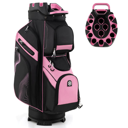 Molded Lock Top Golf Cart Bag, 14-Way Dividers, 11 Pockets, Pink Golf at Gallery Canada