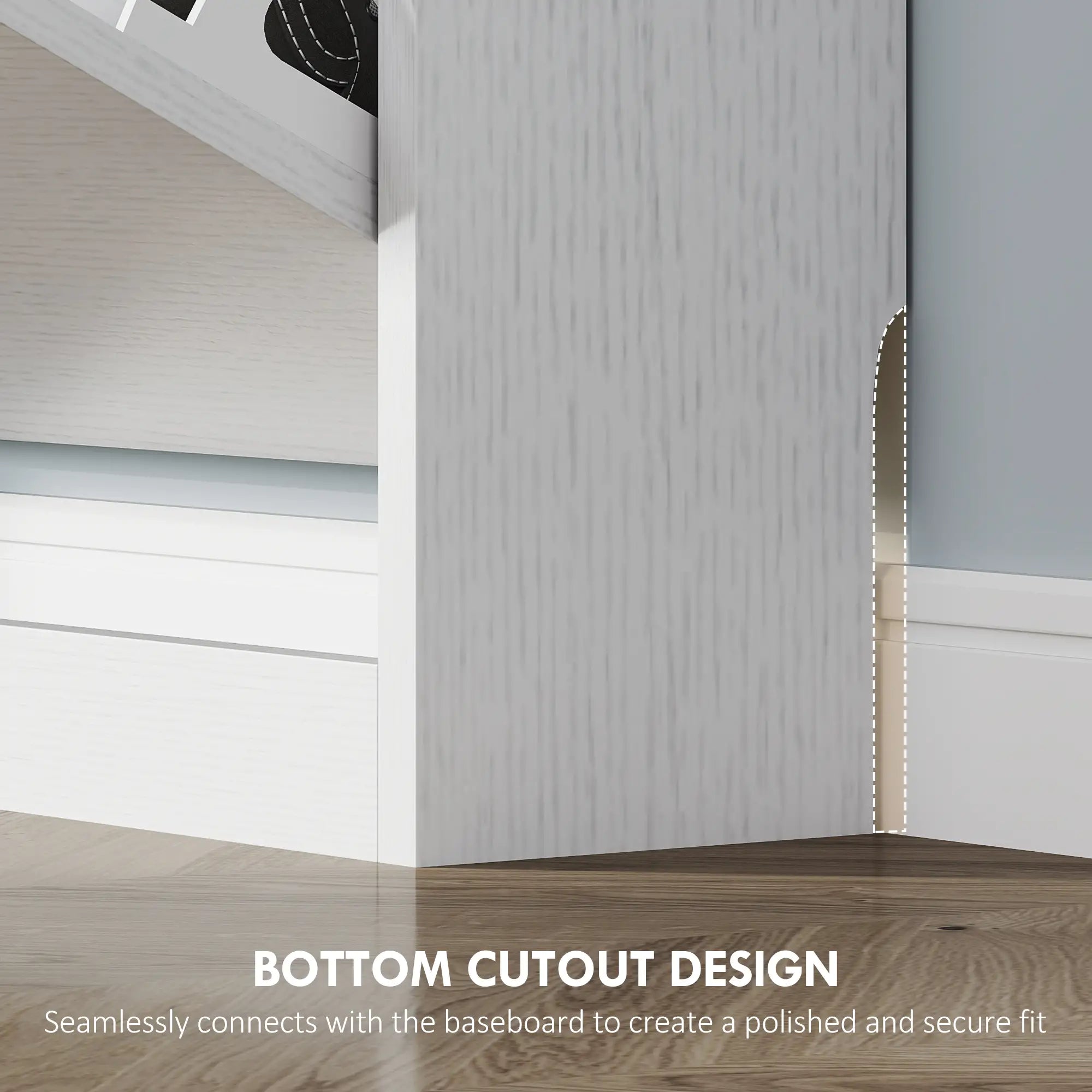Narrow Shoe Cabinet 3 Flip Drawers, 31.5