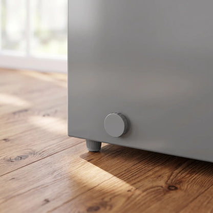 3.5 Cu.Ft Chest Freezer, 7-Setting Thermostat, Wire Basket, Grey Small Kitchen Appliances at Gallery Canada