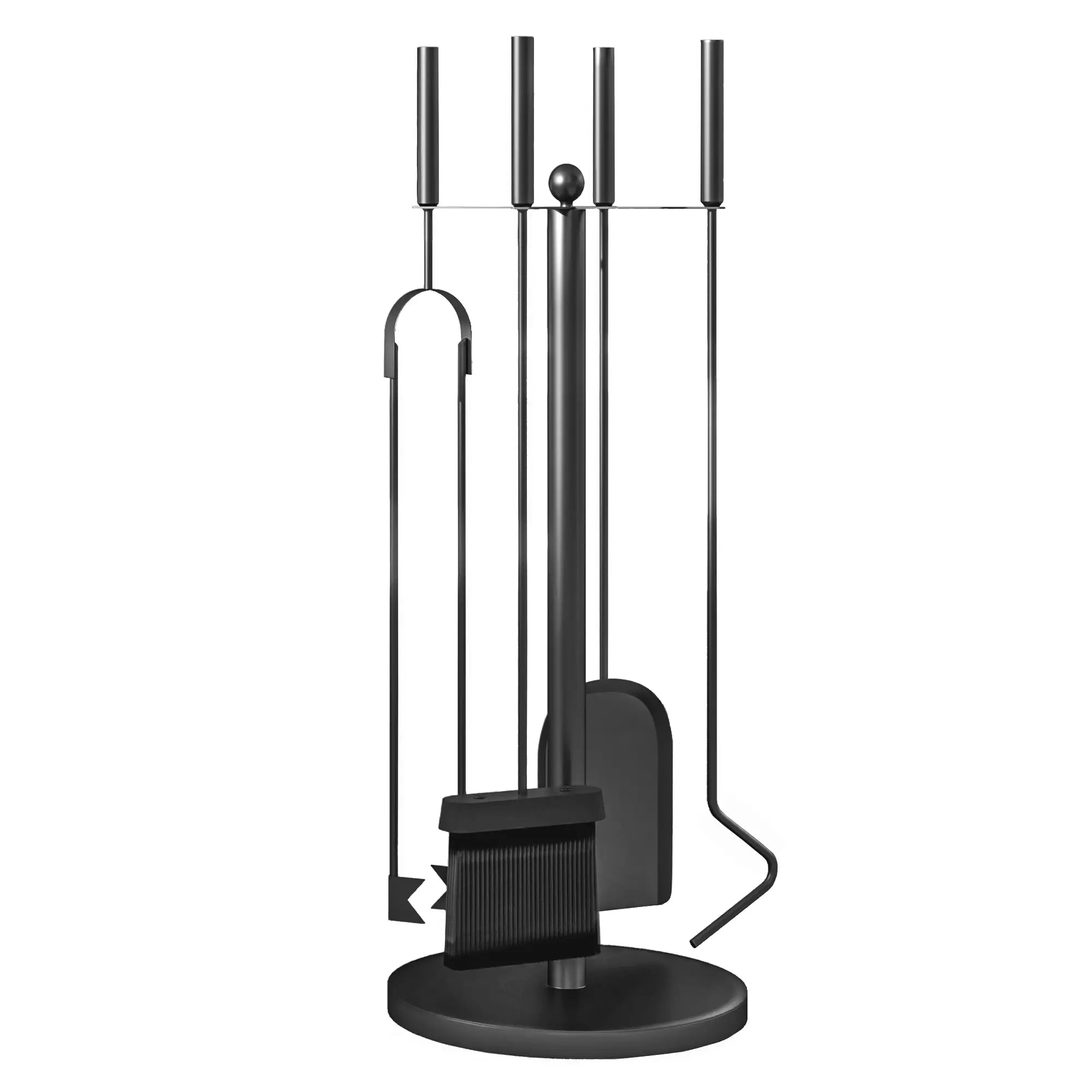5 Piece Fireplace Tools Set with Stand, Black Fireplaces & Accessories at Gallery Canada