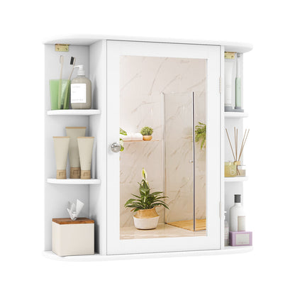 Multipurpose Mount Wall Mirror Bathroom Storage Cabinet, White Wall Cabinets at Gallery Canada