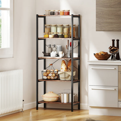 Industrial Bookcase Storage Shelf, Brown Bookcases at Gallery Canada