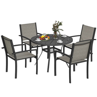 5-Piece Outdoor Dining Set, Round Table, 4 Chairs Outdoor Dining Sets at Gallery Canada