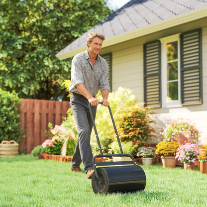 Heavy Duty Lawn Roller 20", Water/Sand Fill, Black Lawn Rollers at Gallery Canada