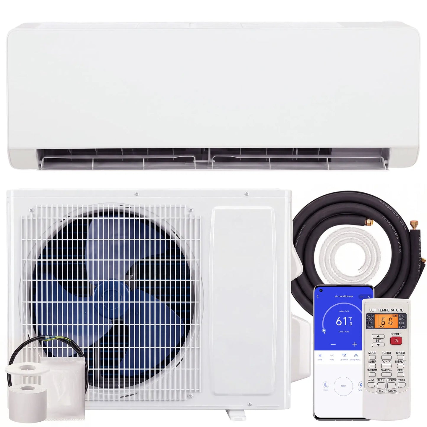 23000 BTU Mini Split AC, 22 SEER2 230V Wifi Inverter Heat Pump 1500 Sq Ft Air Conditioner at Gallery Canada