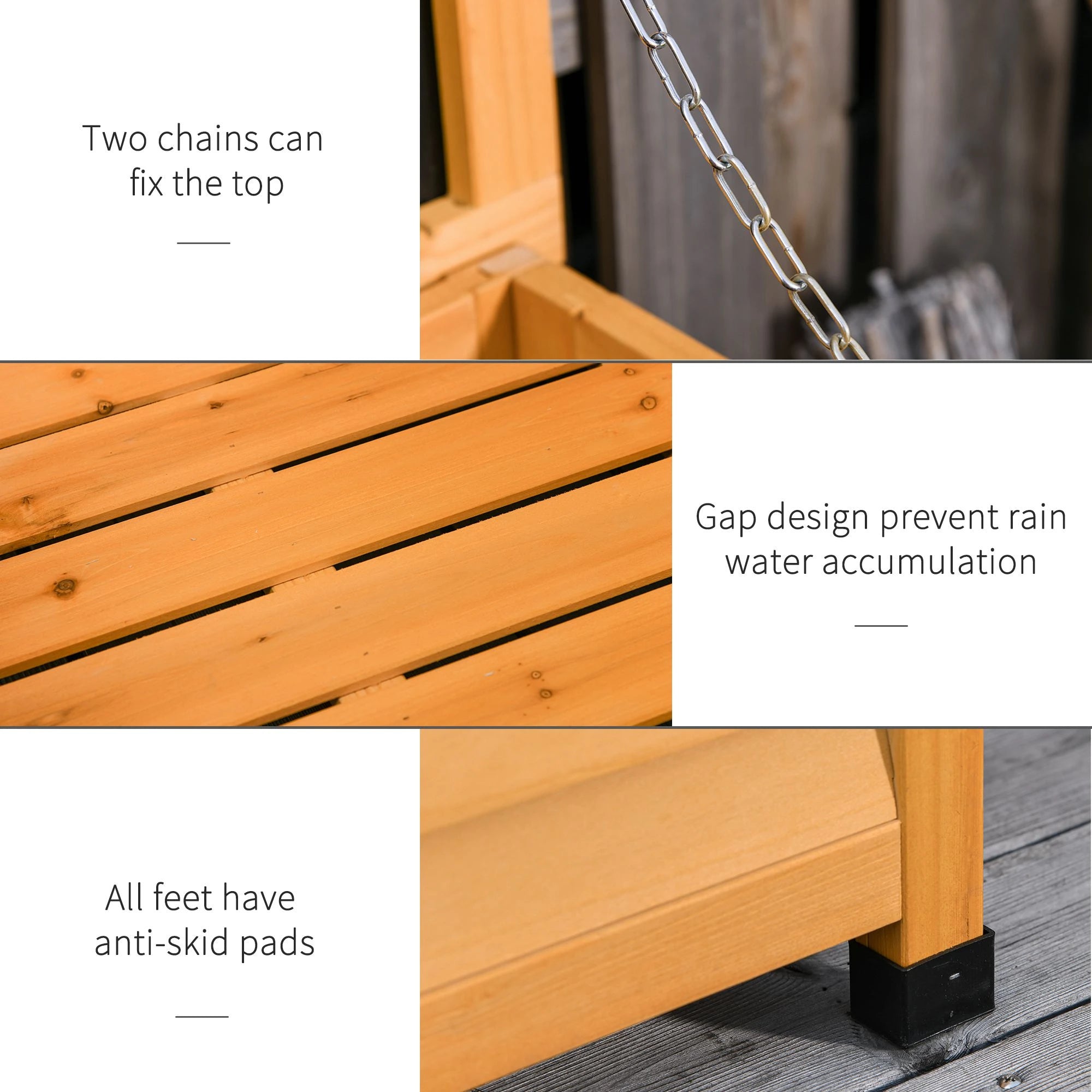 75 Gallon Wooden Storage Box, Patio Deck Bench, Garden Outdoor Container, Yellow Patio Storage Boxes at Gallery Canada