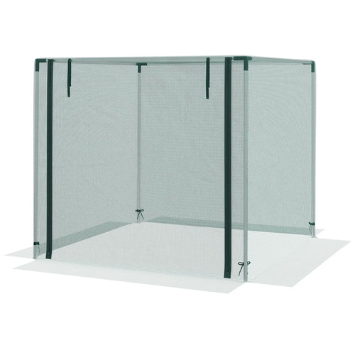 Galvanized Steel Crop Cage, Plant Protection Tent, 4' x 4', Green