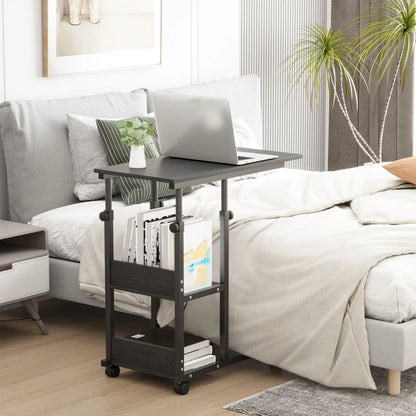 Mobile Standing Desk, Adjustable Height 31.5 inch, Black Side Tables at Gallery Canada