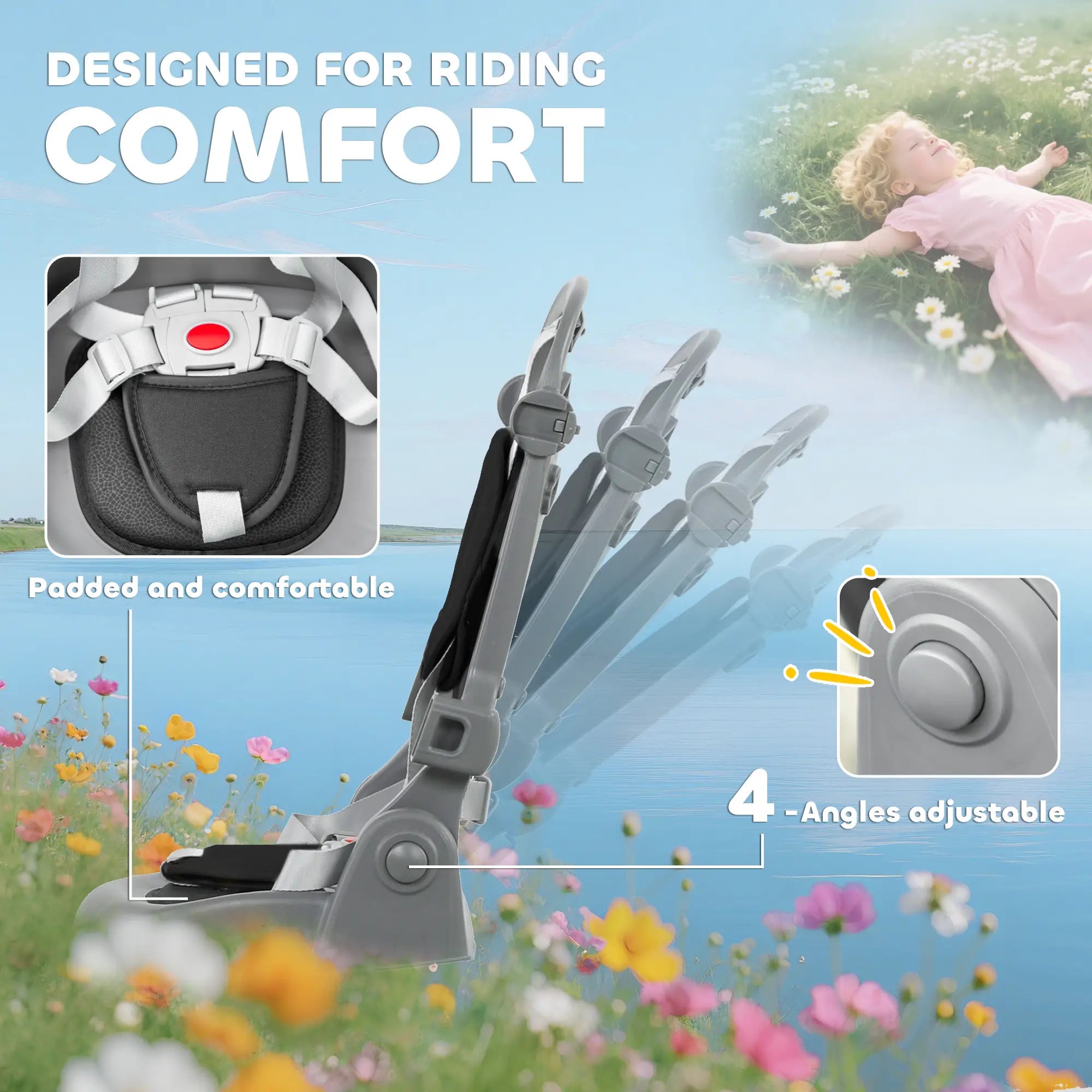 6 in 1 Toddler Tricycle, Push Handle, Removable Canopy, Rotatable Seat, Black Tricycles for Kids at Gallery Canada