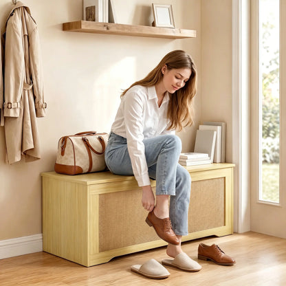 Storage Chest with Lift Top Storage Chest with Safety Hinges 39.4" Oak Storage Cabinets at Gallery Canada