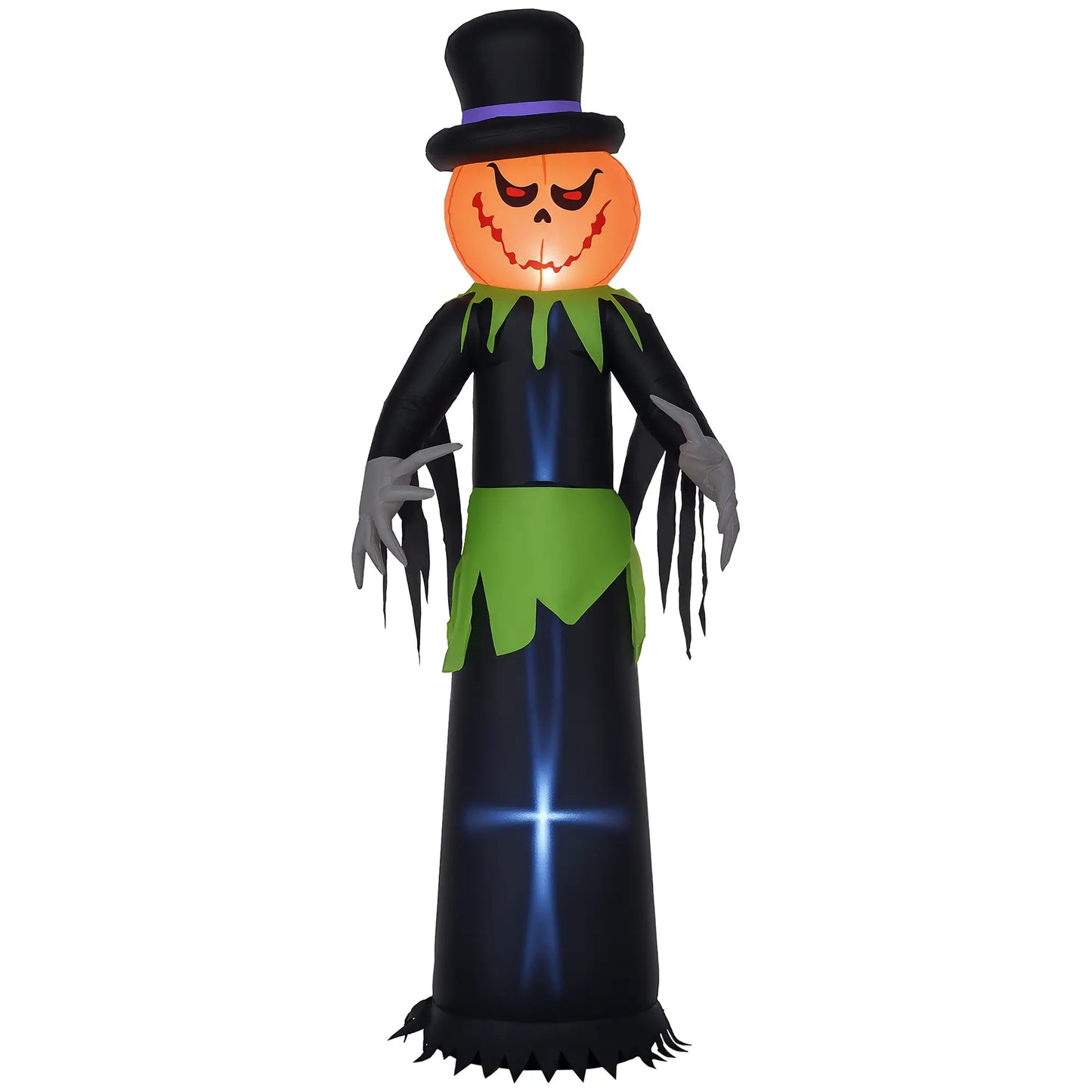 8ft Inflatable Pumpkin Head Ghost, Hat, LED Lights, Yard Decoration Halloween Decorations at Gallery Canada