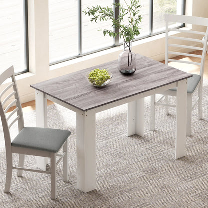Kitchen Table for 4-6, Wood Effect Dining Table, Grey Dining Tables at Gallery Canada
