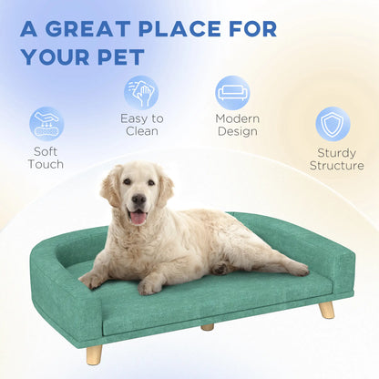 Dog Sofa for Large Dogs, Washable Cover, Anti-Slip Pads, Green Dog Sofas at Gallery Canada