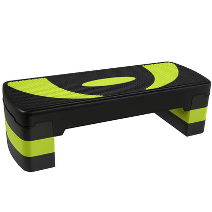 Adjustable Aerobic Stepper, Exercise Step Platform, 4"-6"-8", Green Aerobic Equipment at Gallery Canada