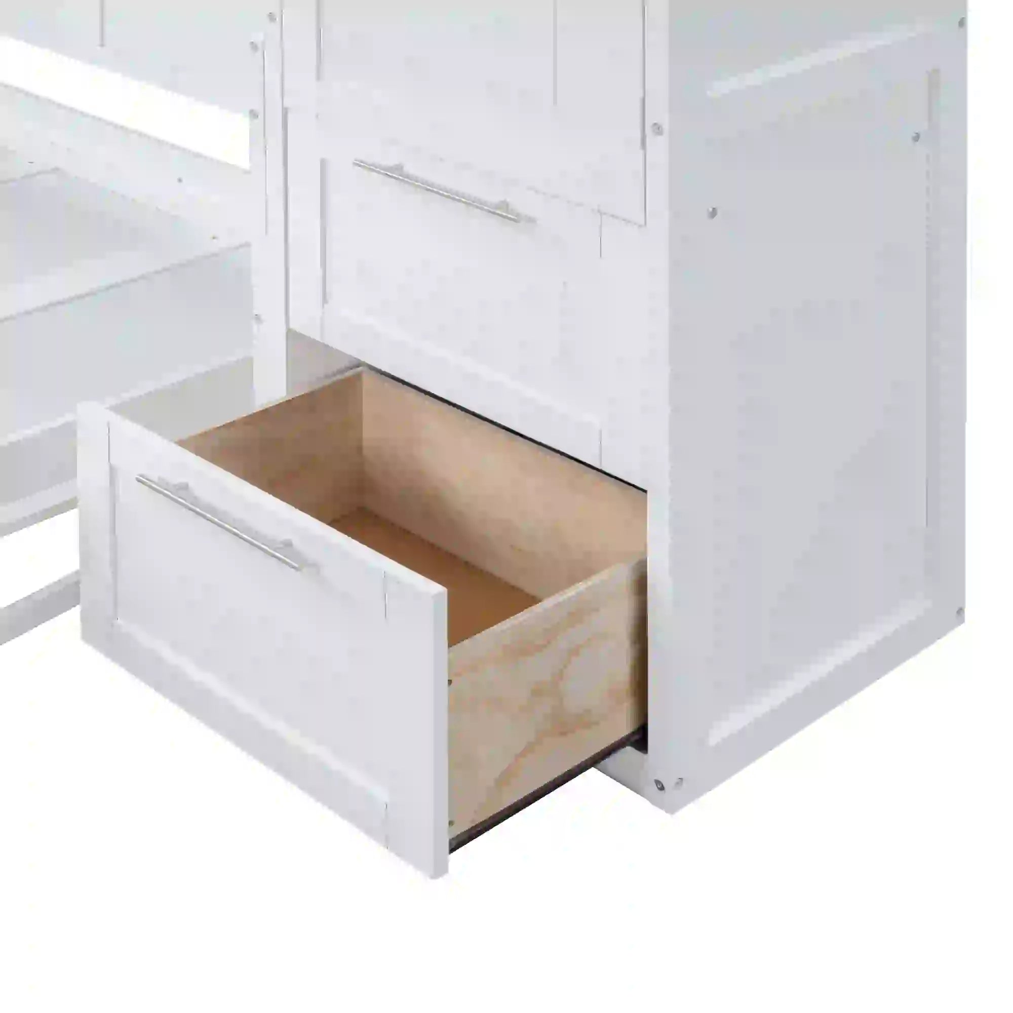 Murphy Bed with Side Flip, Closet, Drawers, 112
