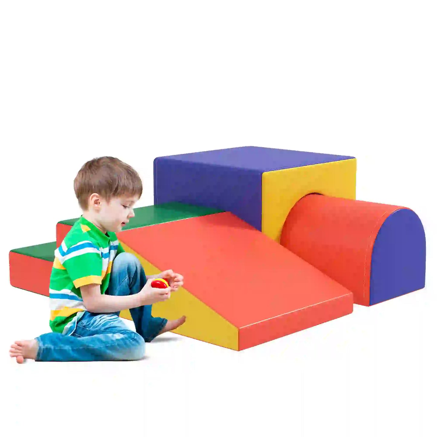 4 Piece Foam Play Set, Toddlers and Kids, Classic Color Baby Gym & Playmats Classic Colour at Gallery Canada