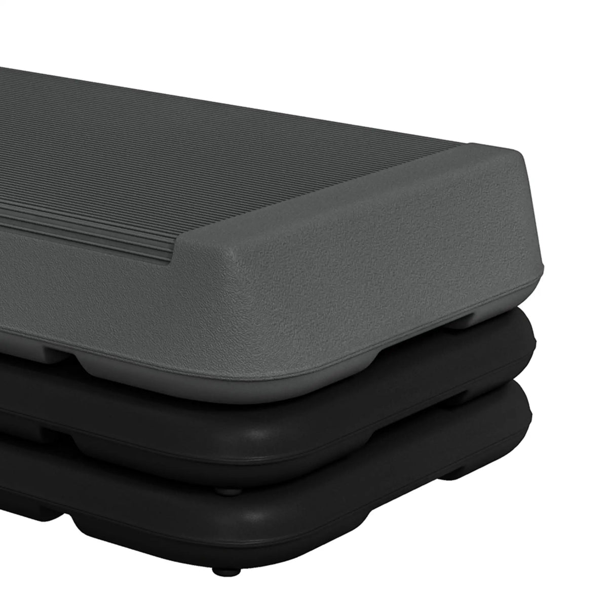 Adjustable Aerobic Stepper, 3-Level 4", 6", 8", 330lbs, Grey Aerobic Equipment at Gallery Canada