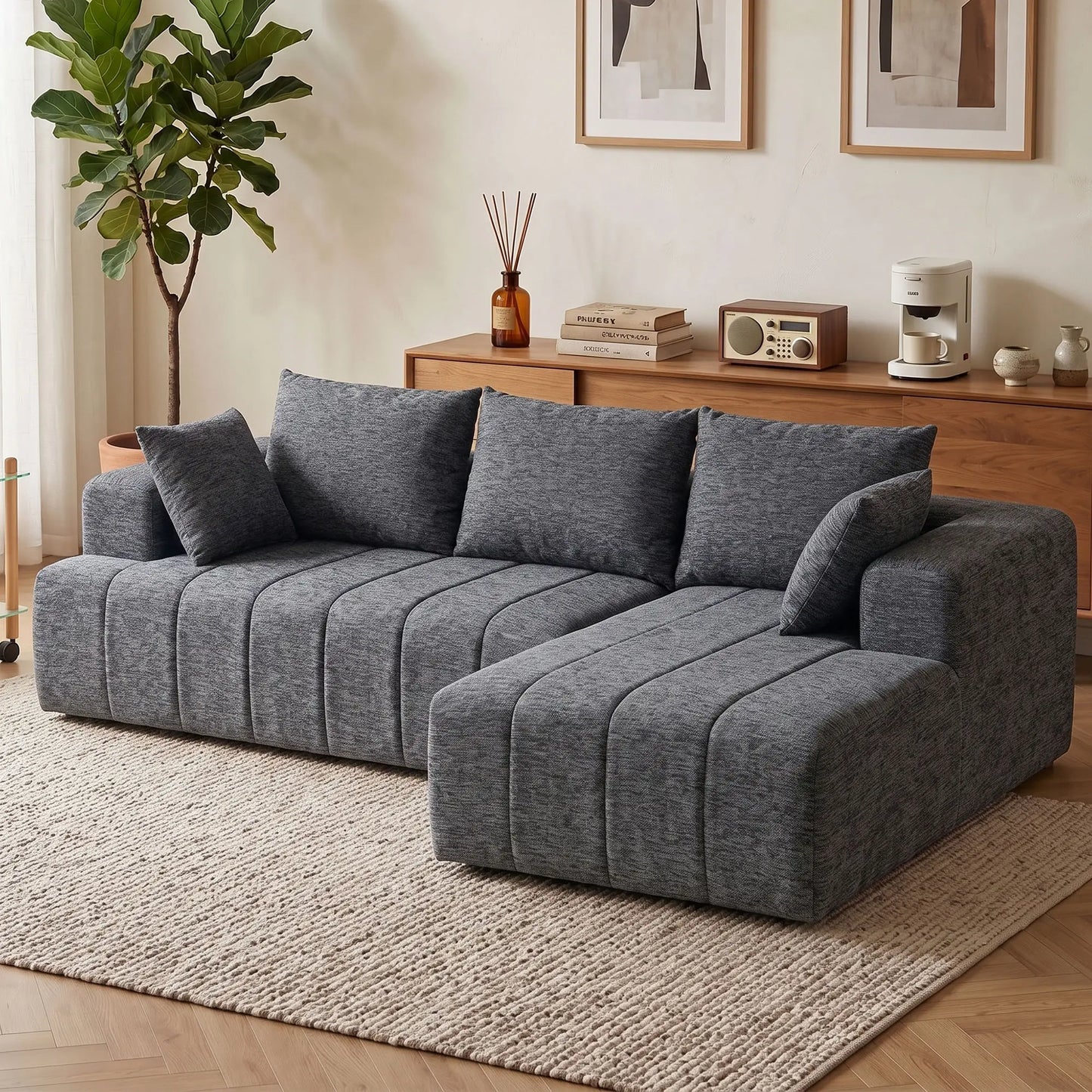 101 Modular Sectional Sofa With Chaise, Cloud Couch, Grey L Shaped Couchs at Gallery Canada