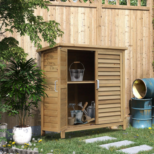 Wooden Garden Storage Shed, 2 Door, 34