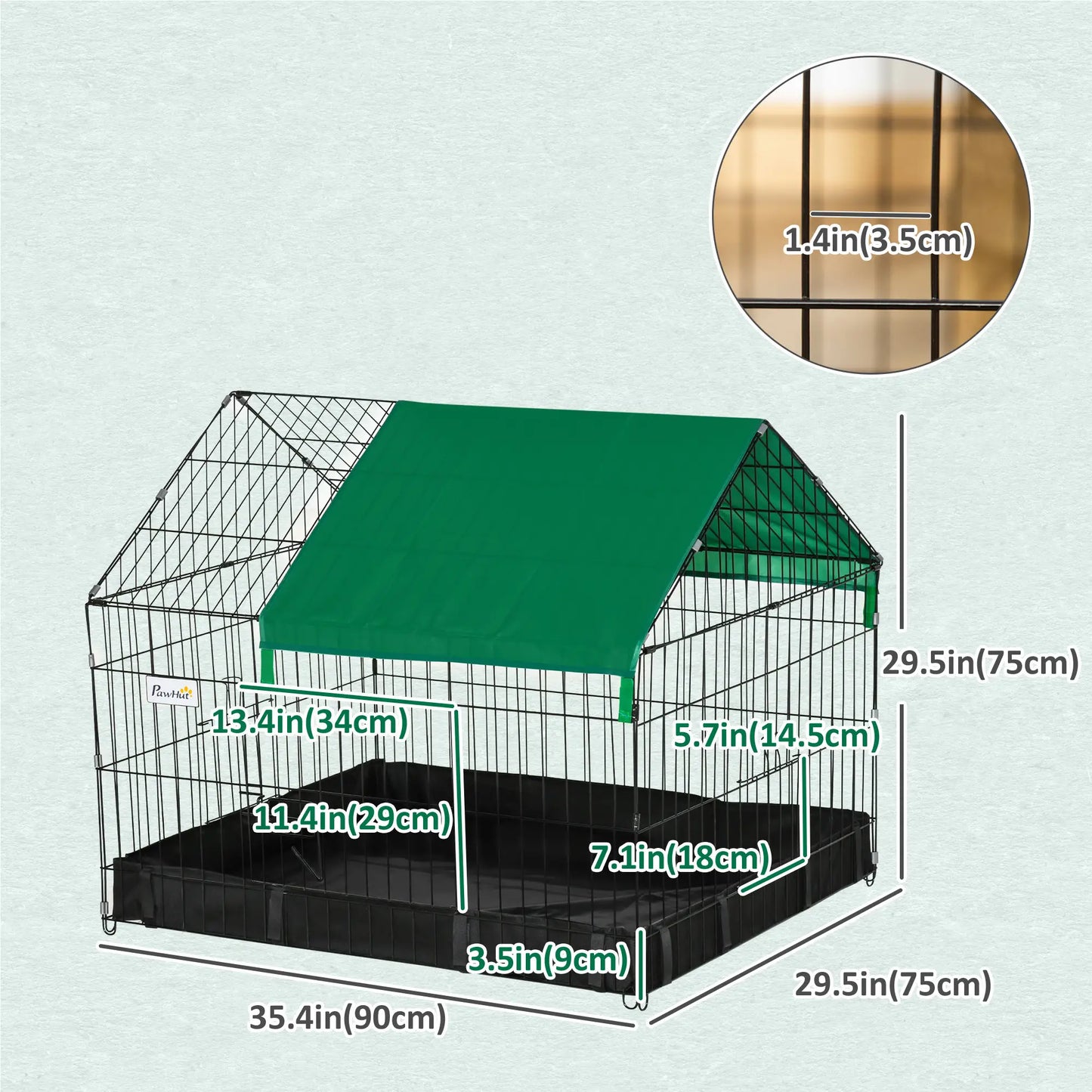 Metal Outdoor Small Animal Cage, Black Houses & Habitats at Gallery Canada