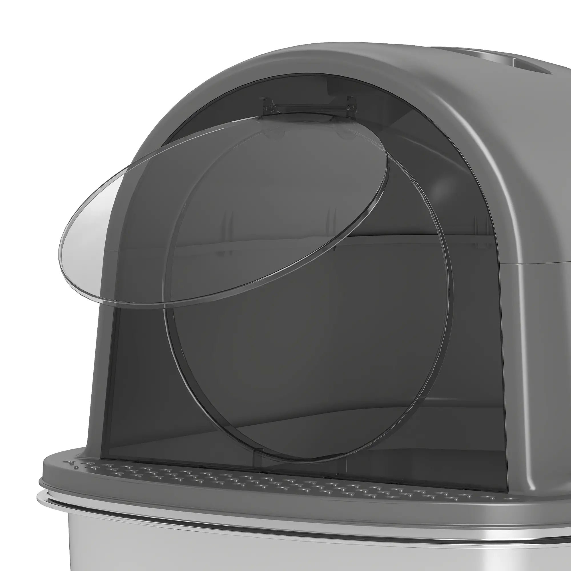 Enclosed Stainless Steel Litter Box with Scoop, Handle, Stainless Steel Cat Litter Box Enclosures at Gallery Canada