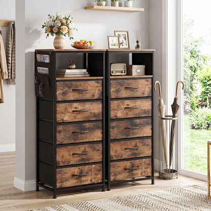 Nightstand With Charging Station, 39 Inches, Brown Nightstands at Gallery Canada