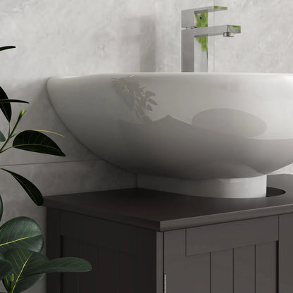 Under Sink Bathroom Cabinet, 2 Doors with Shelf, Coffee Bathroom Cabinets at Gallery Canada