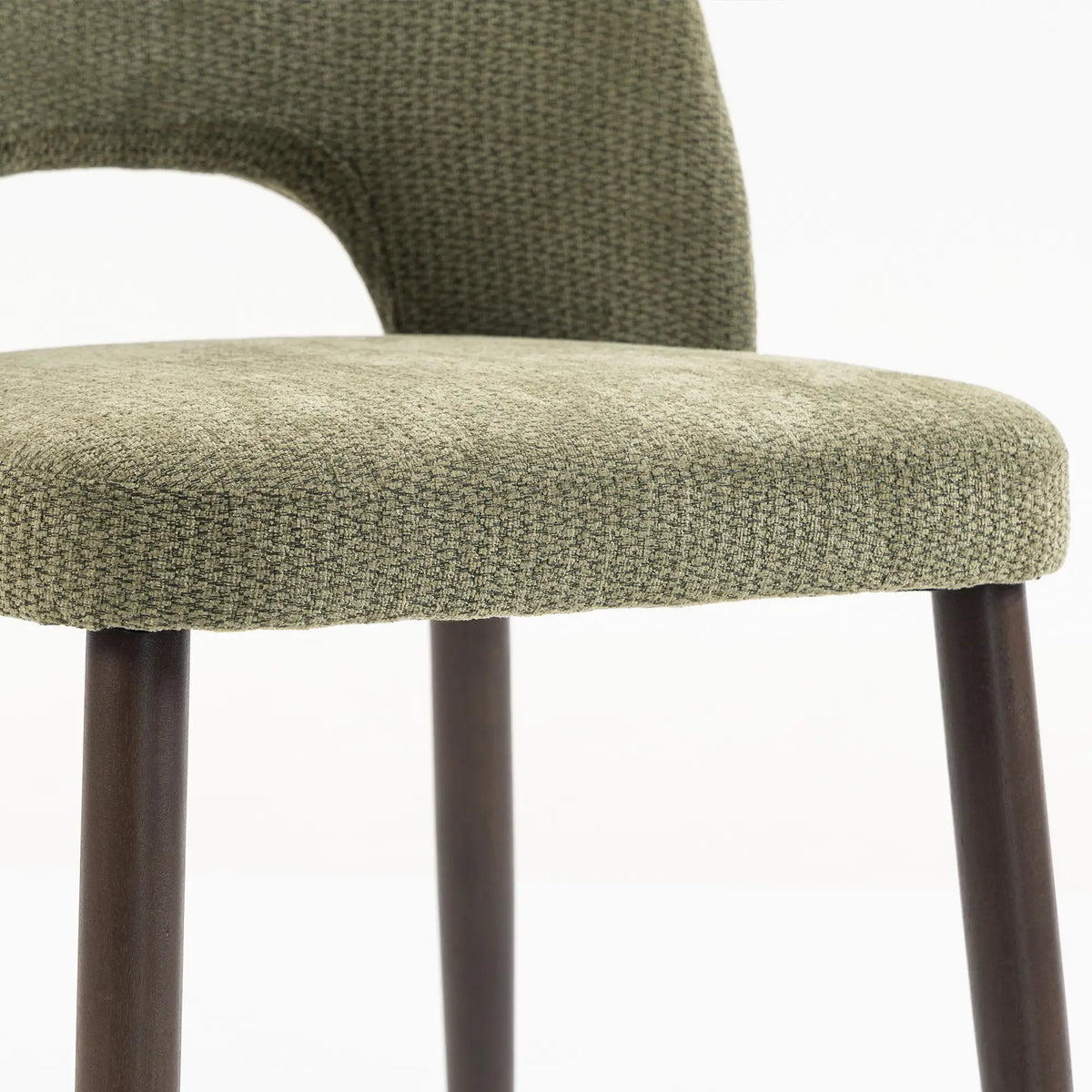 Chenille Upholstered Dining Chairs Set, Green Dining Chairs at Gallery Canada
