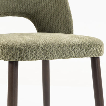 Chenille Upholstered Dining Chairs Set, Green Dining Chairs at Gallery Canada
