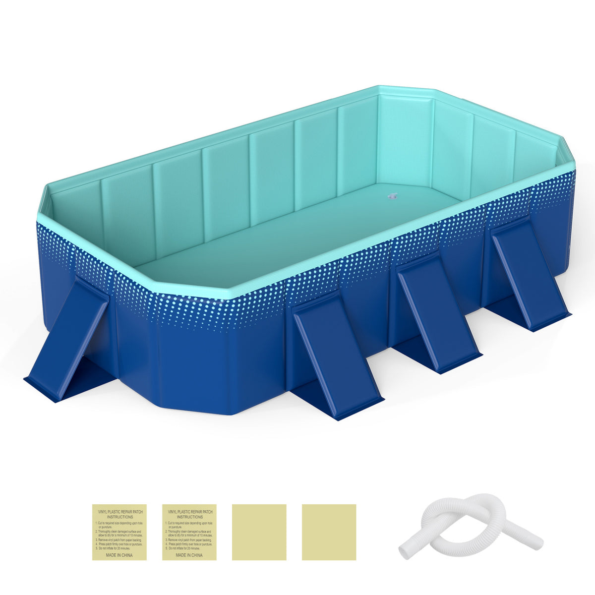 Non-Inflatable Pool, 8 Support Panels, Navy Swimming Pools Navy at Gallery Canada