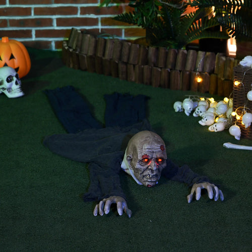 5.2ft Life Size Outdoor Halloween Zombie, Animated, Motion Activated