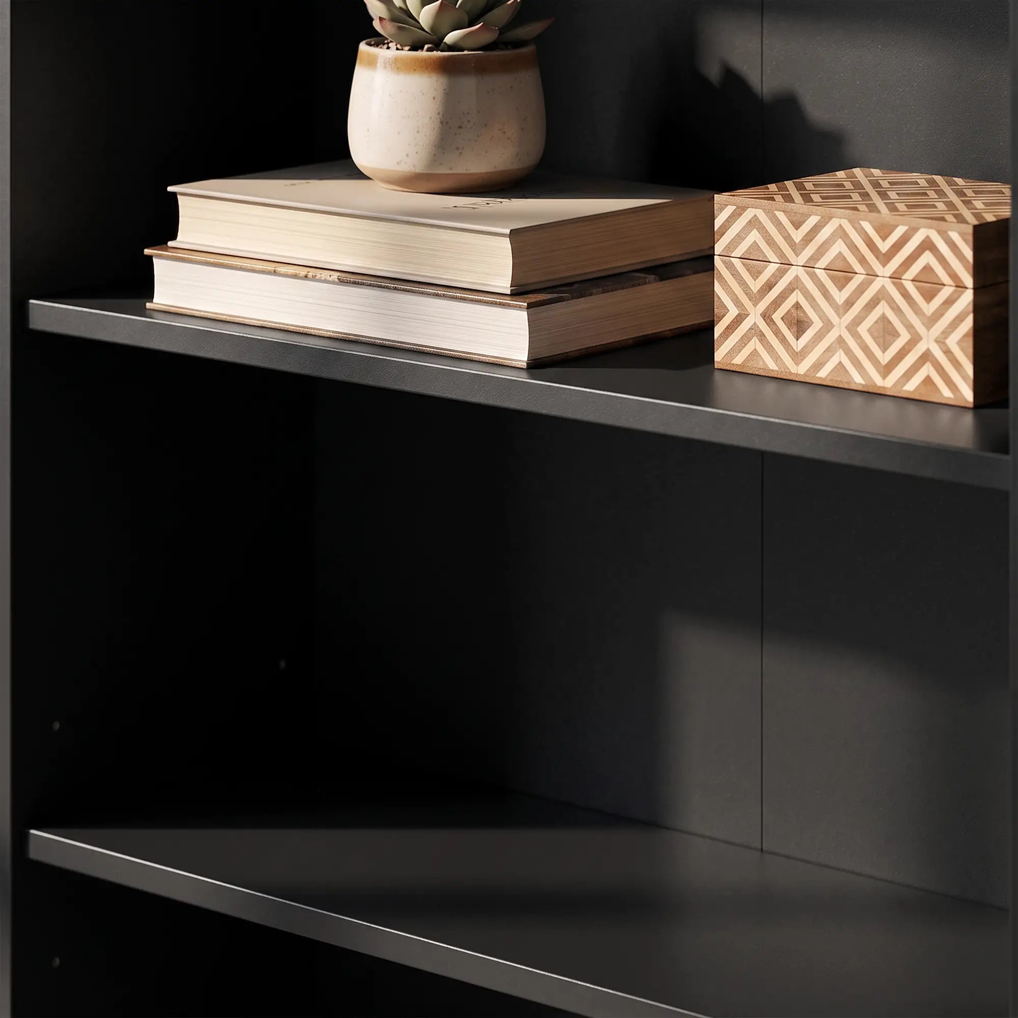 Fold-Out Computer Desk with Shelves, Bag, Wall Mount, Black Computer Desks at Gallery Canada