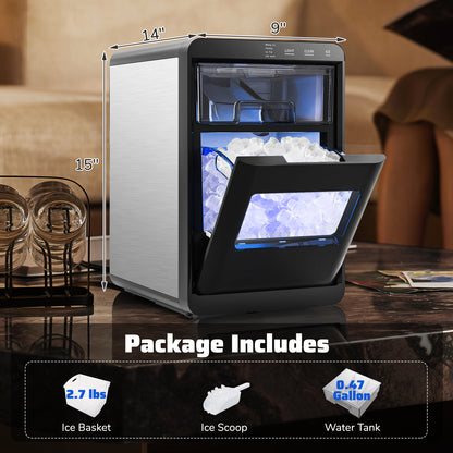Countertop Nugget Ice Maker, Soft Chewable Pellet, Black Ice Makers at Gallery Canada