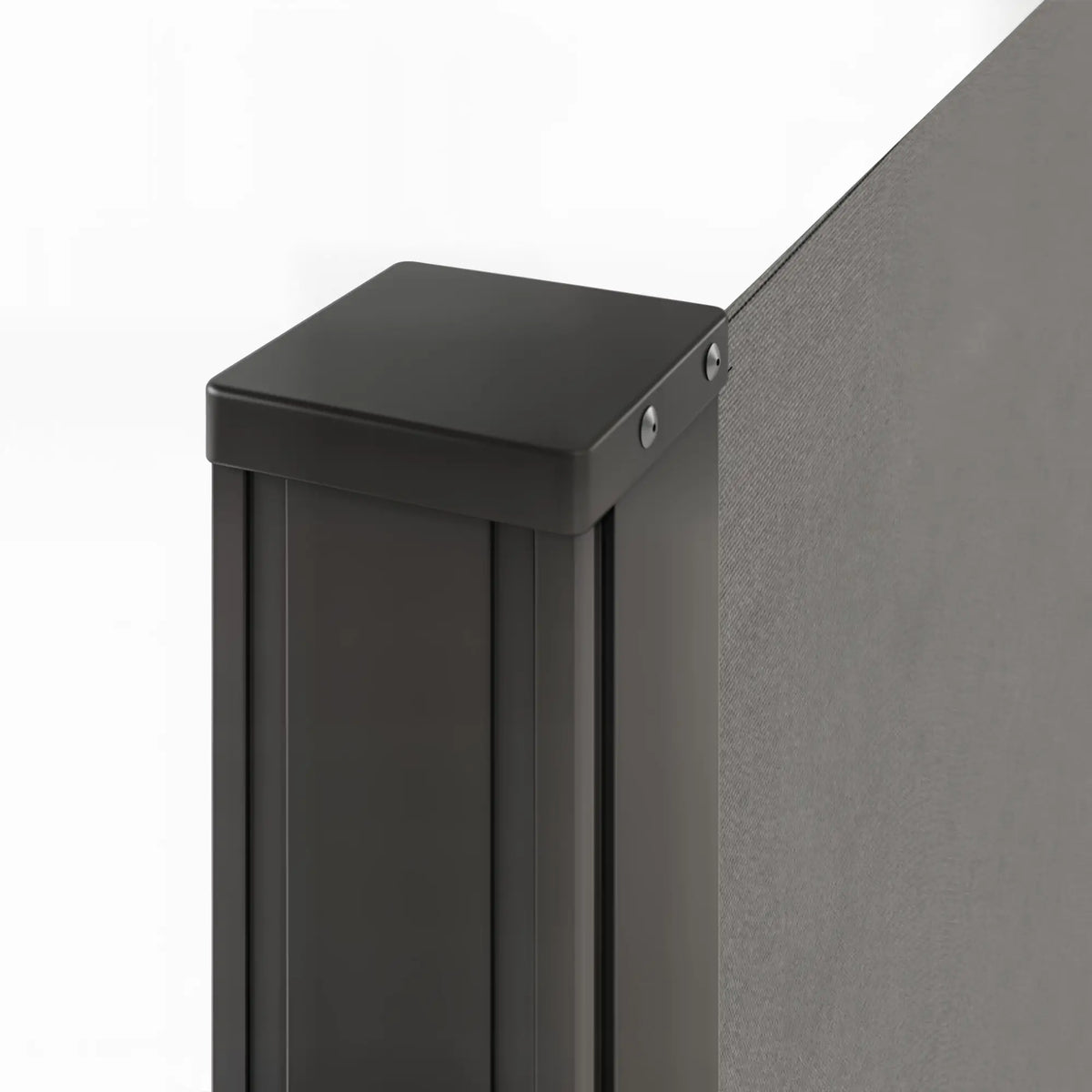 118" x 79" Outdoor Folding Privacy Screen, Retractable Side Awning, UV Wind Resistant, Light Grey Side Awnings at Gallery Canada