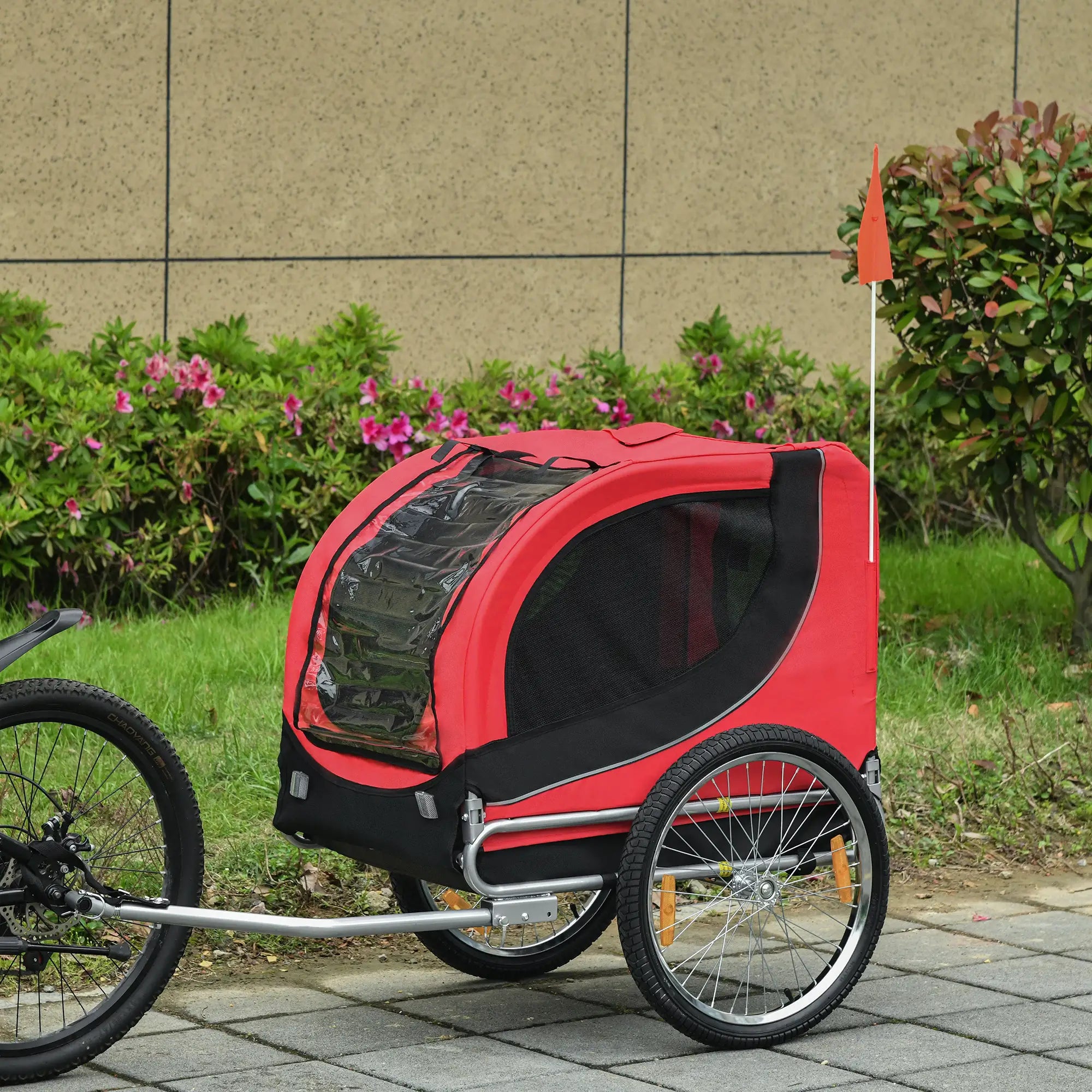 Dog Bike Trailer, Pet Cart Bicycle, Wagon Cargo Carrier, Red Dog Bike Trailers & Strollers at Gallery Canada