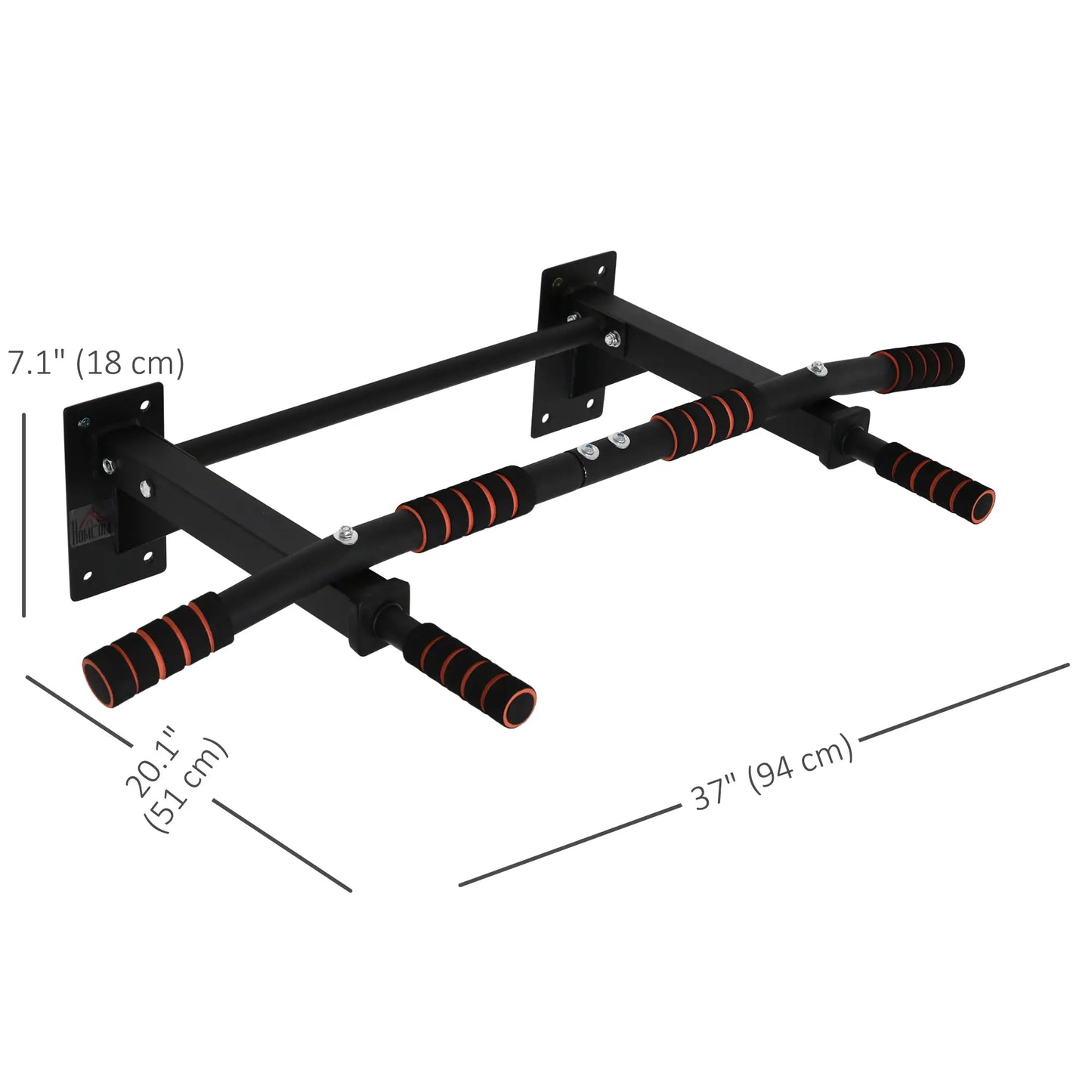 Wall Mount Pull Up Bar, Upper Body Strength Training, Non-Slip Foam, Black Pull Up Bars at Gallery Canada
