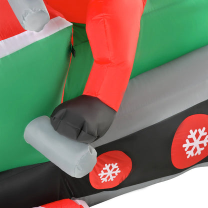 5.2ft Inflatable Santa Claus with Snowmobile, LED Lighted Christmas Inflatables at Gallery Canada