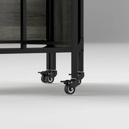 Folding Dining Table, Extendable Kitchen Table, Distressed Grey, Grey Bar Tables & Dining Tables at Gallery Canada