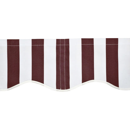 9' x 8' Outdoor Sunshade Canopy, UV Protection, White, Red Awning Fabric Replacement at Gallery Canada