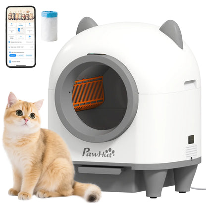 Automatic Cat Litter Box, App Control, Odor Isolation, Safety Protection Cat Litter Box Enclosures at Gallery Canada