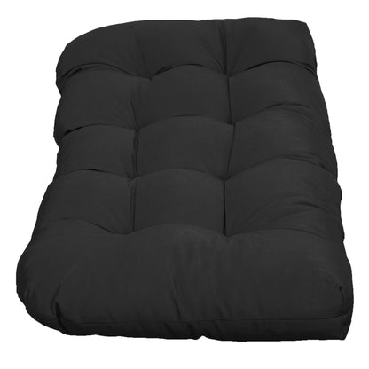 Patio Bench Replacement Cushions, Set of 2, 43" x 19" x 3", Black Patio Chair Cushions at Gallery Canada