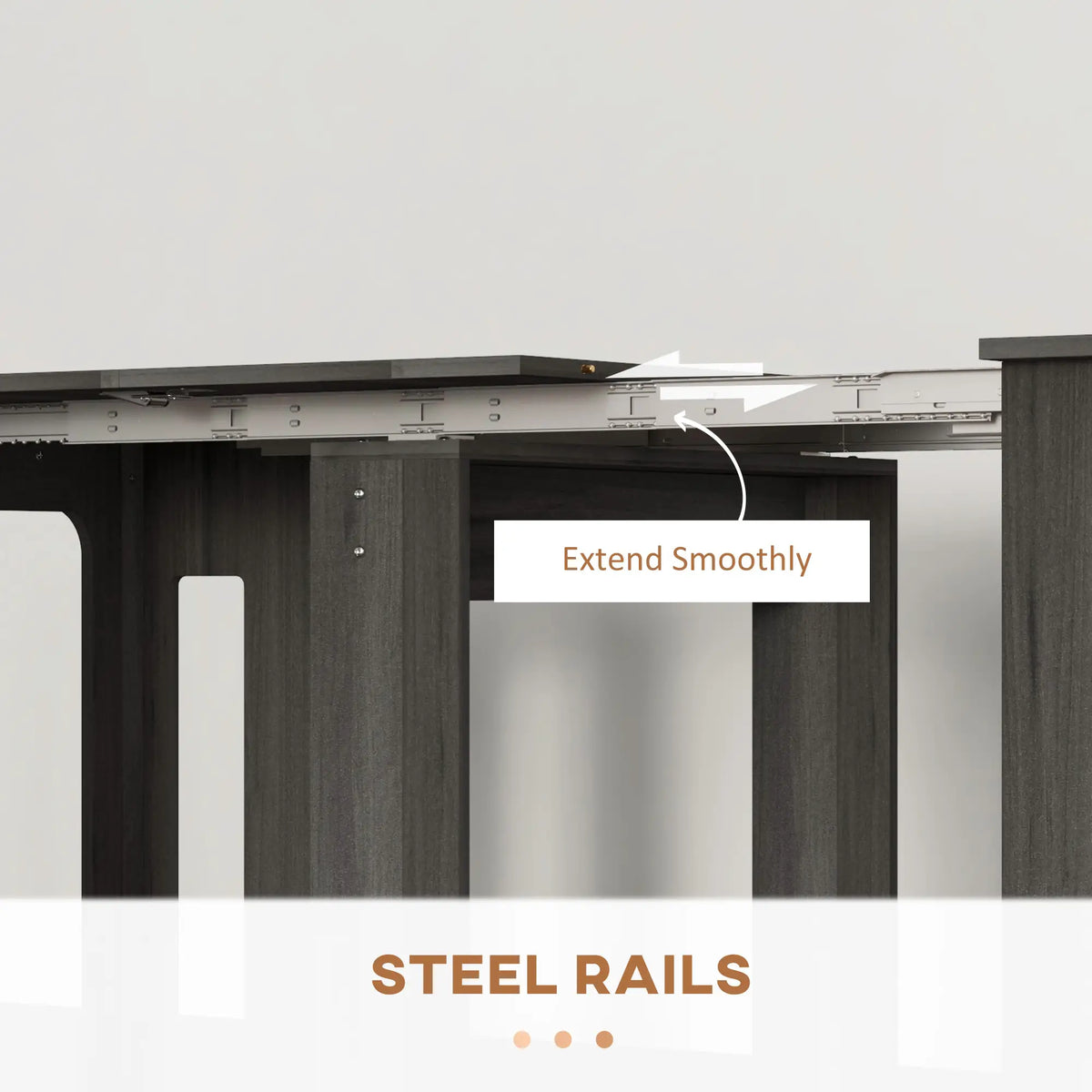 Extendable Dining Table, Expandable Kitchen Table, Seats 6, Grey Dining Tables at Gallery Canada