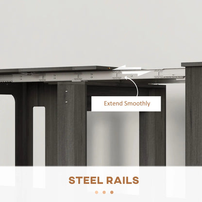 Extendable Dining Table, Expandable Kitchen Table, Seats 6, Grey Dining Tables at Gallery Canada