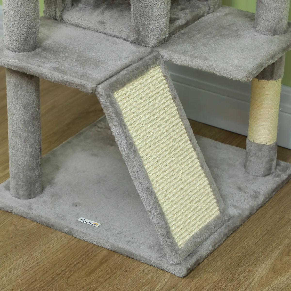 54 Cat Tree, Multi-Level Tower with Scratching Posts, Condos, Bed, Light Grey Cat Towers at Gallery Canada